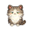 人事部長の茶トラ猫JINZAIのドット絵