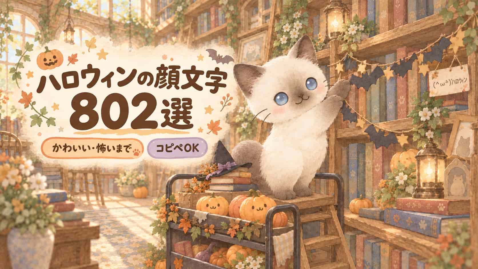 ハロウィンの顔文字802選